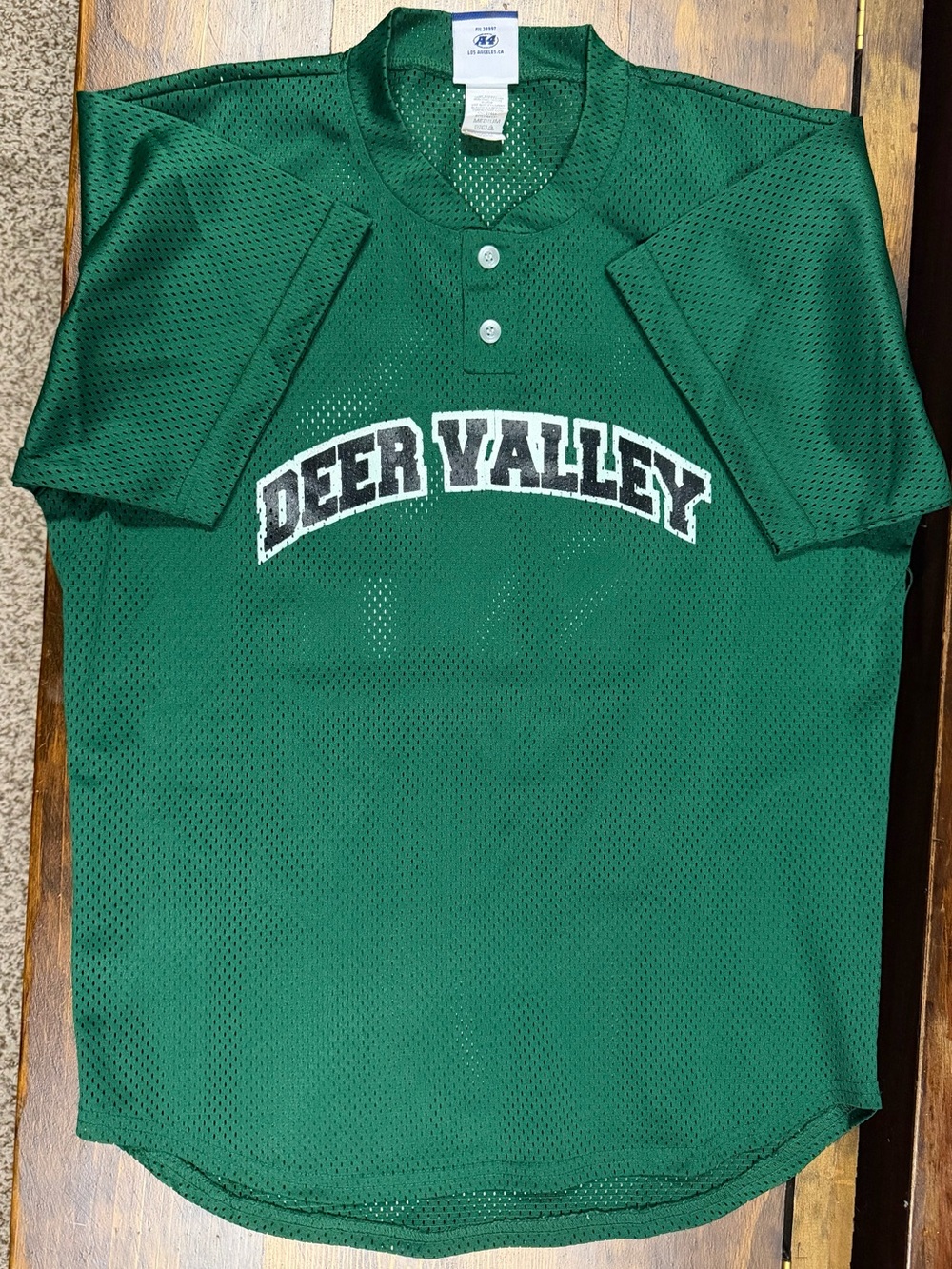 Green Mesh Team Jersey Shirt